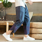 Summer Nine-point Pants Men's Cotton and Linen Plus Size Harem Pants Loose Shirt Chinese Style Men's Clothing