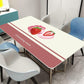 Soft Glass PVC Printed Tablecloth Waterproof Anti-scald and Oil-proof Plastic Transparent Table Mat Coffee Table, Crystal Plate Tabletop
