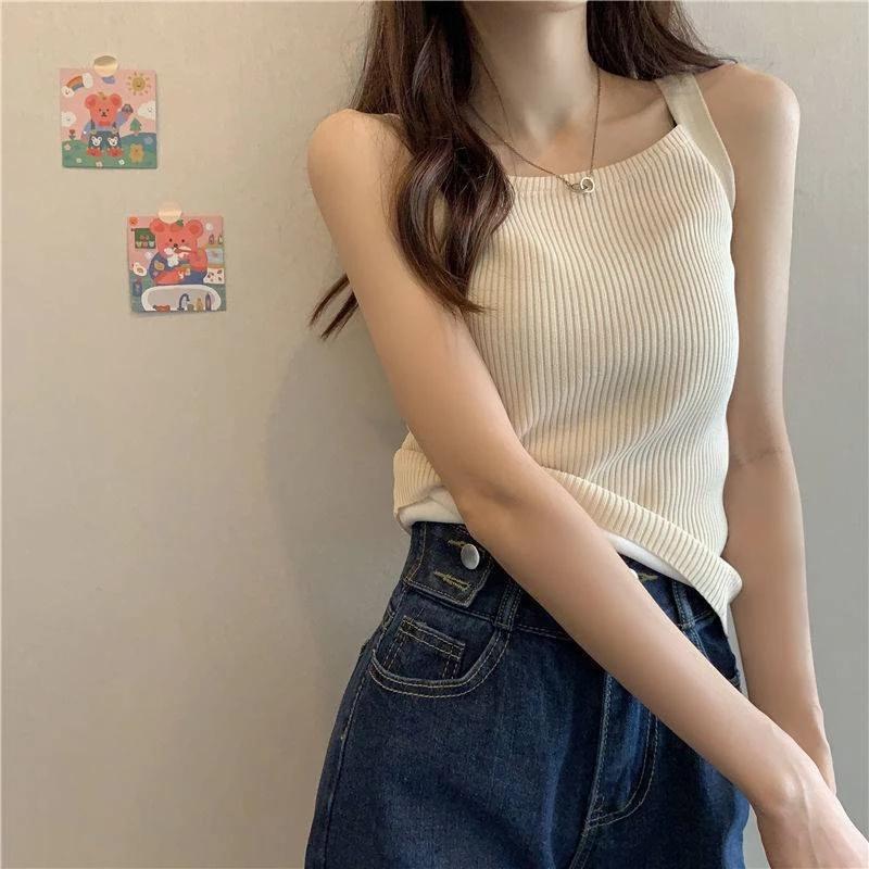 Thermal Tops Winter Underwear Women Thermal Velvet Women Vest Body Top Square Neck Sleeveless Solid Slim Warm Inner Wear