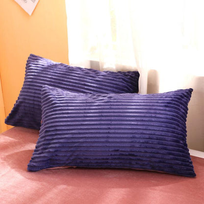 Double-sided Velvet Pocket Pillowcase Autumn and Winter Crystal Velvet Pillowcase Single Warm Pillowcase