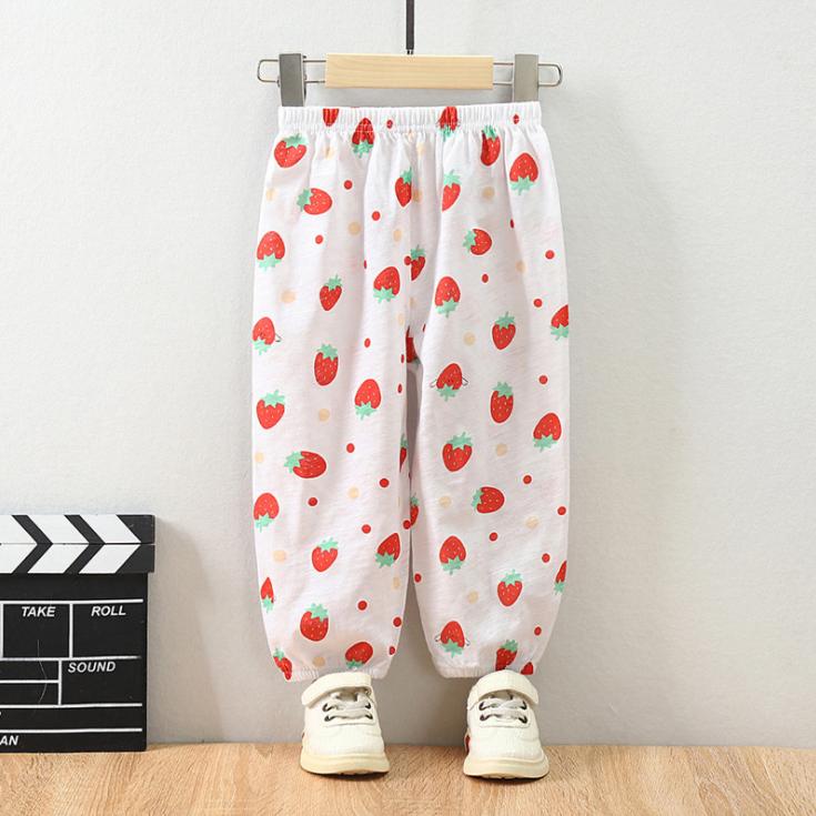 Summer Anti Mosquito Pants Children's Boys' and Girls' Pants Thin Baby Sports Pants Lantern Pants