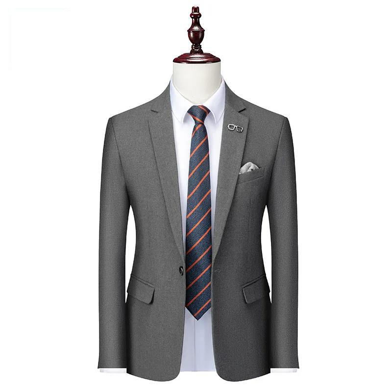 Men's Suit Jacket Spring and Autumn Slim Fit Suit Jacket Wedding Dress