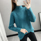 High-neck Padded Sweater Women's Autumn and Winter New Loose Casual Style Knitting Base Western Style