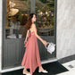 Hong Kong Style Female Summer Cold Wind Retro Temperament  Dress