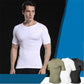 Men Summer  Casual Slim Tee Shirt Body Abdomen Waist Slimming Seamless Short-sleeved Men's Corset