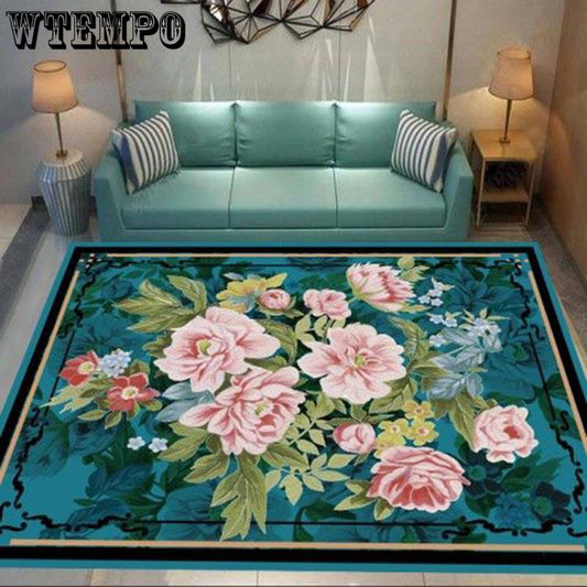 Chinese Style Living Room Carpets Rectangular Rugs Sofa Coffee Table Mat Bedroom Yoga Pad Study