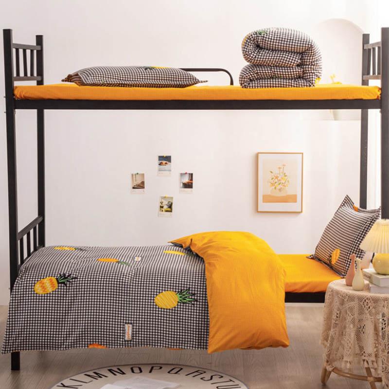 Three-piece Cotton Bedding Student Cotton Bed Linen Quilt Cover Pillowcase Single Dormitory Bedding