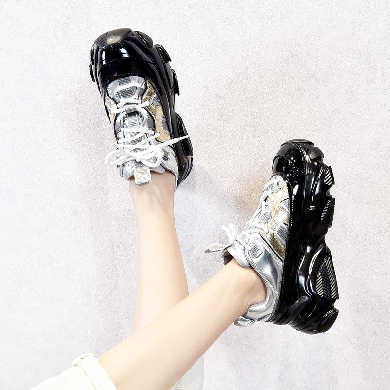 Women Sneakers Casuals Height Increasing Female Chunky Shoes thick-soled sports shoes casual running shoes