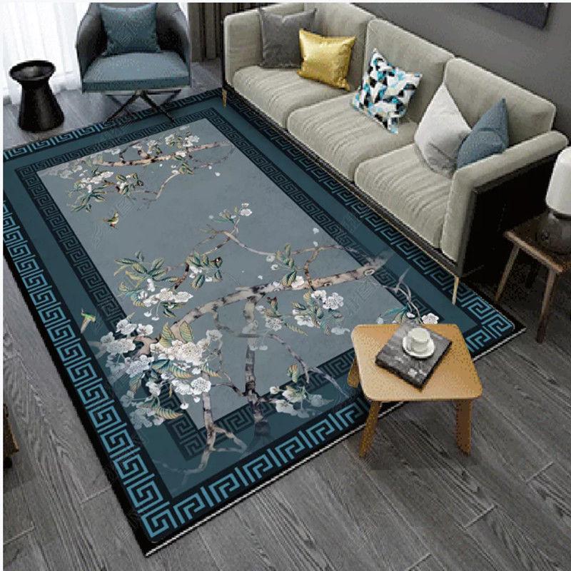 3D Printed Retro European Style Carpets Living Room Bedroom Study Bedside Carpet Decor Model Rugs