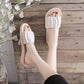 Women's Slippers Summer Flat Bottom Breathable Indoor  Non-slip Outer Wear Slippers