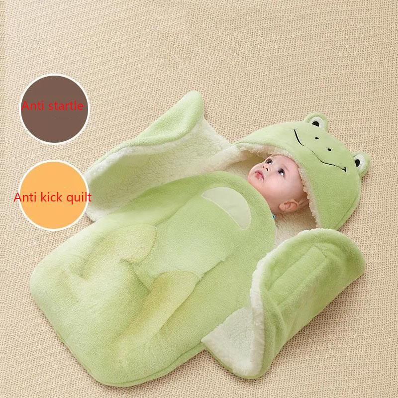 Baby Products Bag Is Held By Newborn In Autumn, Winter and Spring. It Is Thickened. Go Out Swaddling Towel Baby Sleeping Bag Is Warm and Anti Startle