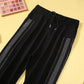 Spring and Autumn Women's Rhinestone High Waist Harem Pants Large Size Loose Versatile Black and White Long Pants
