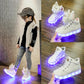 Waterproof Children's Luminous Shoes USB Charging Colorful Luminous Shoes Girls' Light Shoes Boys' Street Dance Performance Shoes