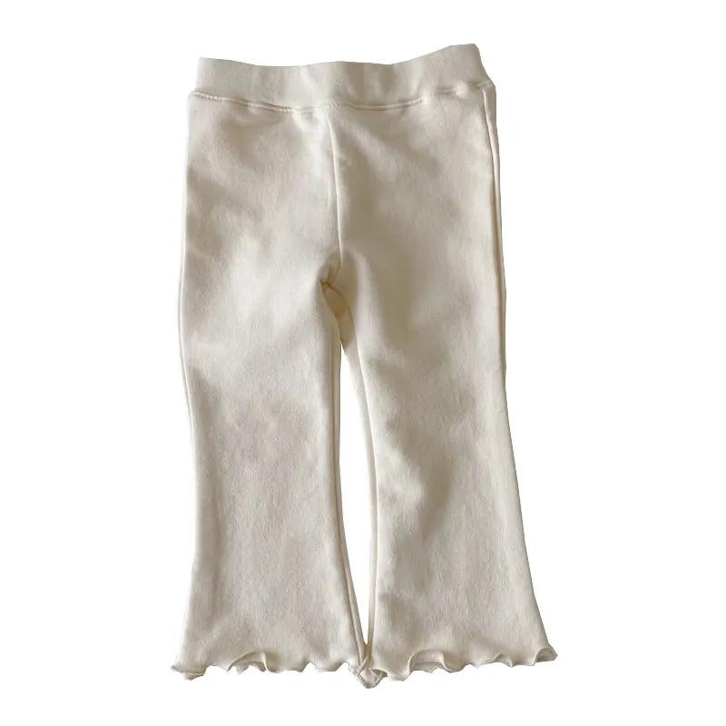 Children's Summer Pants Cute Pleated Chiffon Pants Girls Casual Loose Thin Eight-point Pants