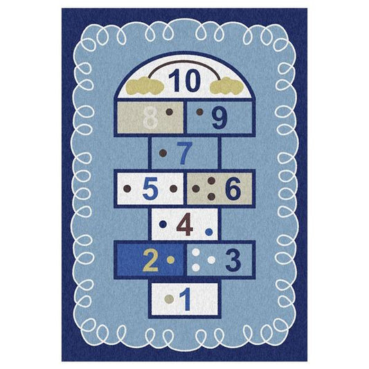 Children's Carpet Cute Pink Blue Cartoon Numbers Early Education Puzzle Baby Room Non-slip Carpet Bedroom Living Room Kitchen Bedside Carpet Doormat