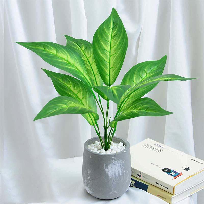 Nordic Wind Simulation Plant Bonsai Turtle Back Leaf Indoor Potted Desktop Artificial Flower Decoration Simulation Flower Green Plant Decoration