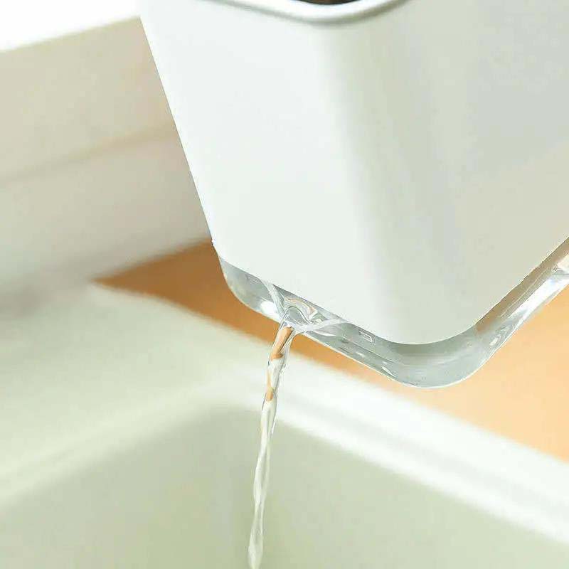 Multi-function Drain Home Cutlery Storage Kitchen Tableware Spoon Storage Box