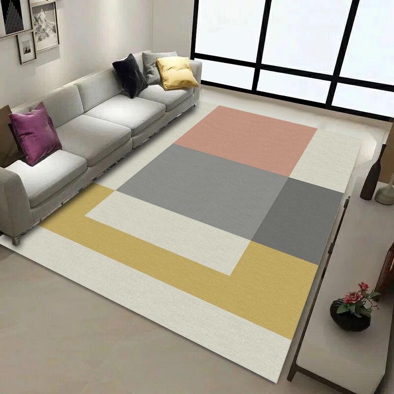 Rectangle Carpet Geometric Style Non-slip Rug and Carpets for Home Living Room/Bedroom/Kitchen Mats