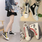 Ladies High-top Canvas Shoes Korean Style Student Board Shoes for Spring and Summer All-match Casual Sports Shoes