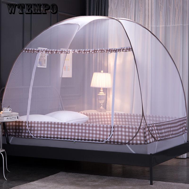 WTEMPO Summer Free Installation Double Door Yurt Mosquito Net Thickening Encryption Full Double Home