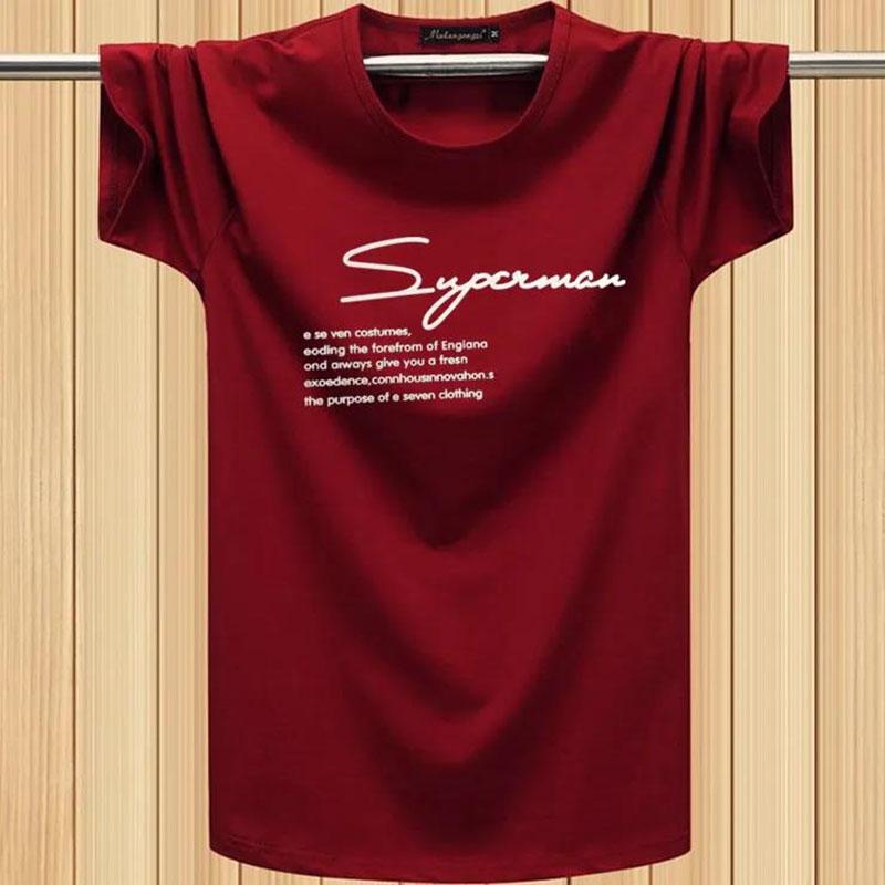 Text Print T-shirt Summer Short Sleeve Thin Shirt Casual Business Pullover Fashion Elegant Slim O-Neck Tees Men Clothing