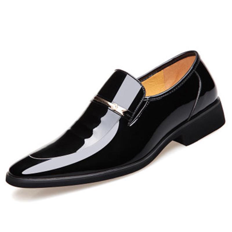 Office Business Wedding Dress Genuine Leather Mens Shoes Luxury Formal pointed toe Oxfords men shoes