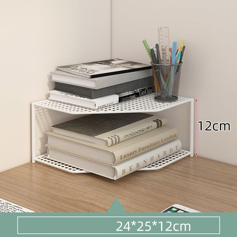 Bookcase Corner Shelf Simple Desk Corner Corner Cabinet Bay Window Desktop Triangle Corner Bookcase Storage Rack