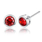 Cubic Zirconia Earrings Round Stud Earrings Multi-colored Zircon Earrings for Women Diamond Earrings