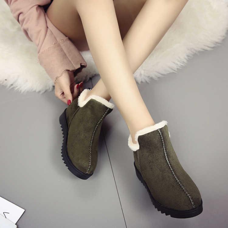Women Boots Winter Snow Boot for Women Ladies Ankle Botas Mujer Warm Plush Insole Shoes Woman
