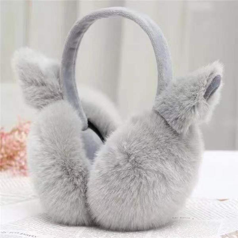 Women's Winter Earmuffs 3D Cute Cartoons Ears Warm Cap Earflap Antifreeze Ear Muffs Thick Plush Ear Pad Ear Protection Elf Earmuffs