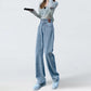 High-waisted Straight-leg Jeans Women's Spring Women's New Loose-fitting, Thin, Wide-leg Pants