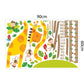 [Wall stickers] giraffe monkey children height wall stickers for kids rooms nursery kitchen refriger