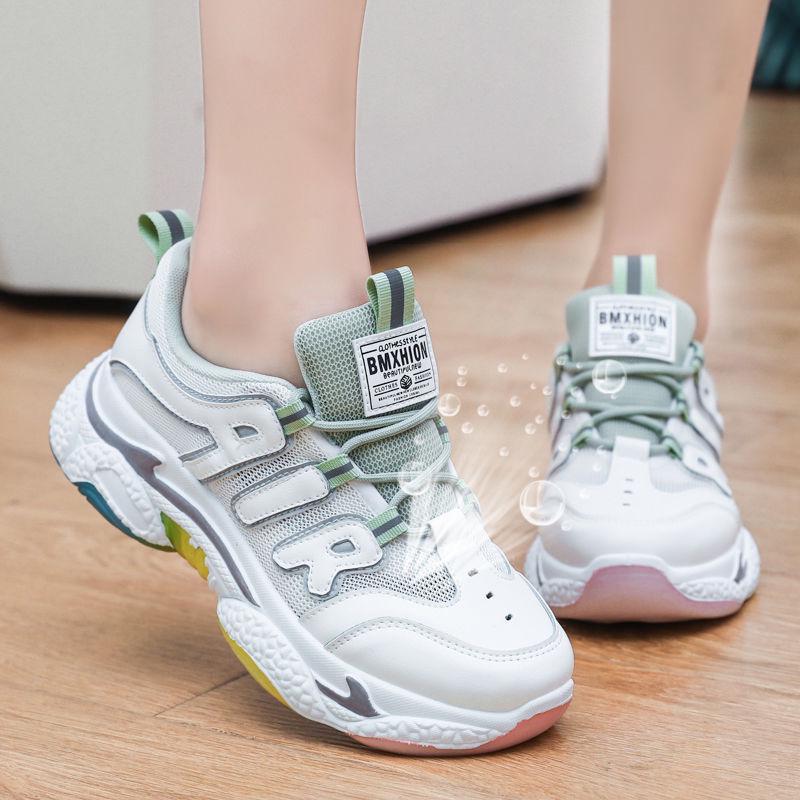 Daddy Shoes Summer Breathable Wild Hollow Thick Bottom Net Red Sports Casual Women's Shoes
