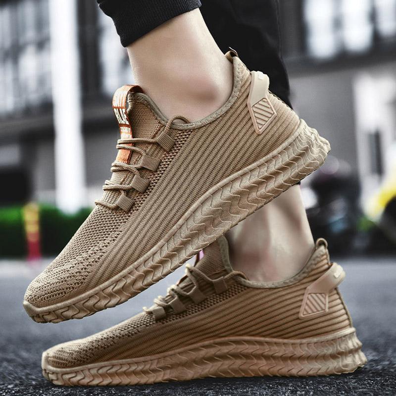 Non-slip Wear-resistant Casual Shoes Men's Breathable Mesh Shoes  Sports Shoes Hollow Cloth Shoes