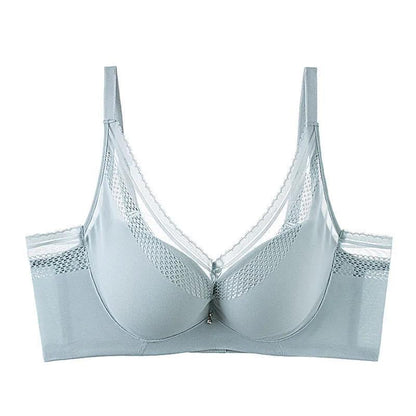 Comfortable and Sexy Thin Section Gathered To Collect Auxiliary Breasts on The Beauty Back Without Steel Ring Adjustment Type Women's Underwear Bra