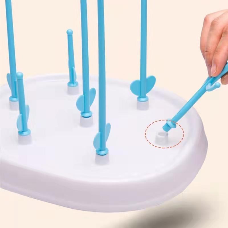 Baby Bottle Dryer Rack Simple Tree Shape Cleaning Drying Rack Shelf Kitchen Feeding Holder Tool