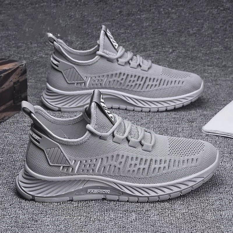 Summer Men's Shoes Trendy Mesh Fly Woven Thin Breathable Net Shoes Men's Casual Sports Shoes