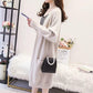 Mid-length Cardigan Sweater Spring and Autumn Loose Outer Tops Spring Casual Knitted Women's Jacket