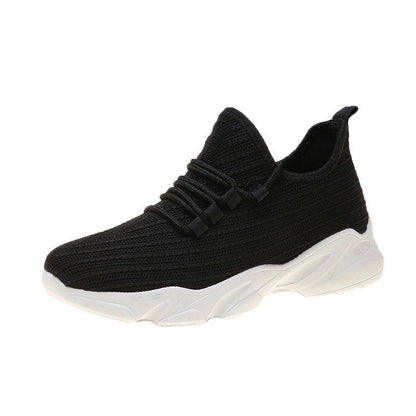 Mesh Women Shoes Breathable Flat Shoes Casual Ladies Lace-up Sneakers Autumn Single Shoes All-match Sports Running Shoes