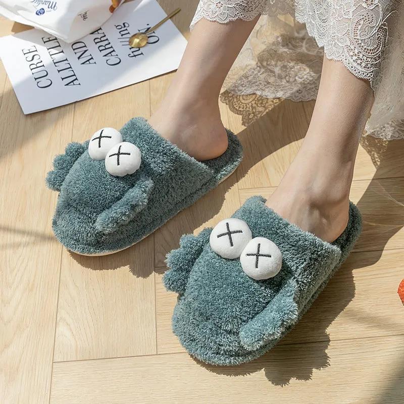 Indoor Cotton Slippers Non-slip Flat Shoes A Must-have for Home and Leisure In Autumn and Winter