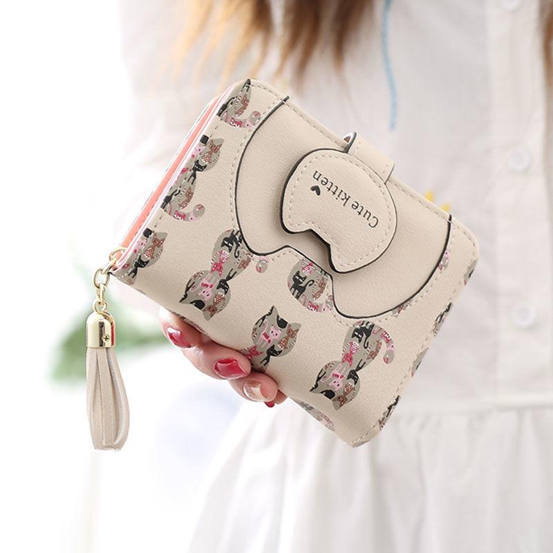 Wallet Girl Student Short Kitty Mini-change Wallet Girl Student Card Lady Wallet