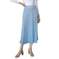 Skirts Women Summer Floral Print High Waist Stretch Slit Long A-Line Skirt Female Side Split Dating Skirts