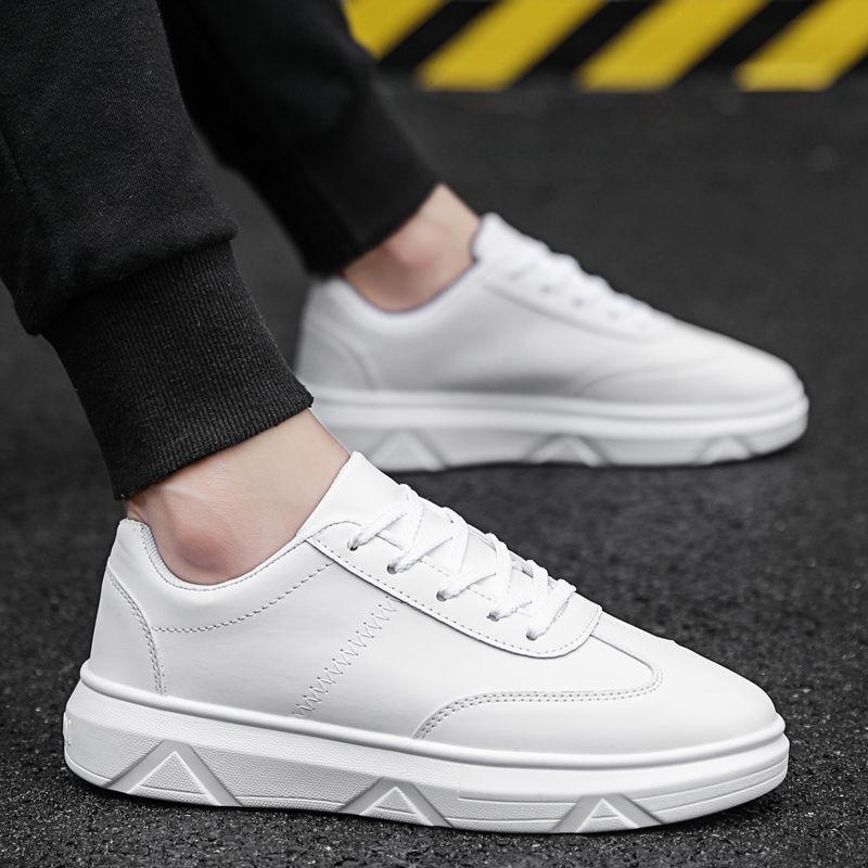 Men Casual Board Shoes Lace up Comfortable  White Sneakers Male Fashion Letter board shoes