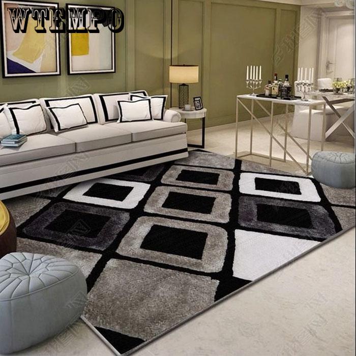 Nordic Style Carpet Geometric Rug Living Room Bedroom Bathroom Computer Chair Floor Mats