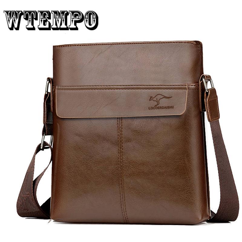 Men's Shoulder Bag Men Messenger Bag Leather Handbag Casual Messenger Bag Business Briefcase