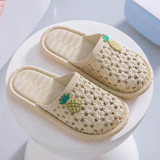 Women's Anti-Slip Indoor Slippers Summer Soft Bottom Outer Wear Casual Blue Beach Sandals
