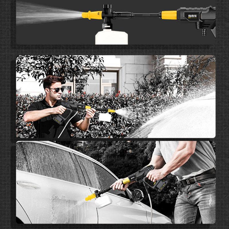 24V Guide Car High Pressure Water Gun Portable Garden Spray Machine Electric Car Washer 10800mAh