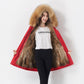 Winter Fashion Trend Raccoon Fur Liner Pie To Overcome Female Detachable Mid-length Coat Fur Coat