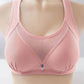Full Cup Gathered Anti-sagging Vest Bra Without Steel Ring Sexy Chest Lift Thin Simple Breathable Bra