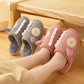 Designed Cotton Slippers Warm In Autumn and Winter Flat Shoes Non-slip Slippers Indoor Leisure and Entertainment